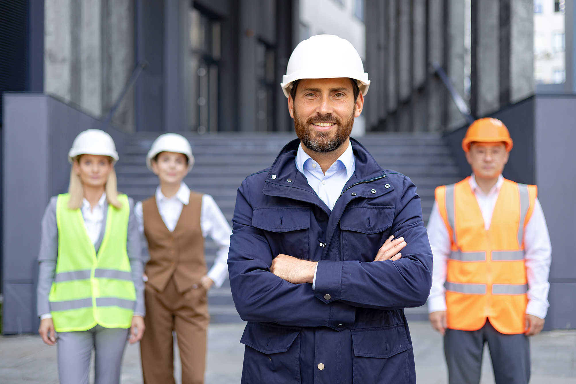 Confident construction manager with team in safety 2026 01 09 07 55 27 utc