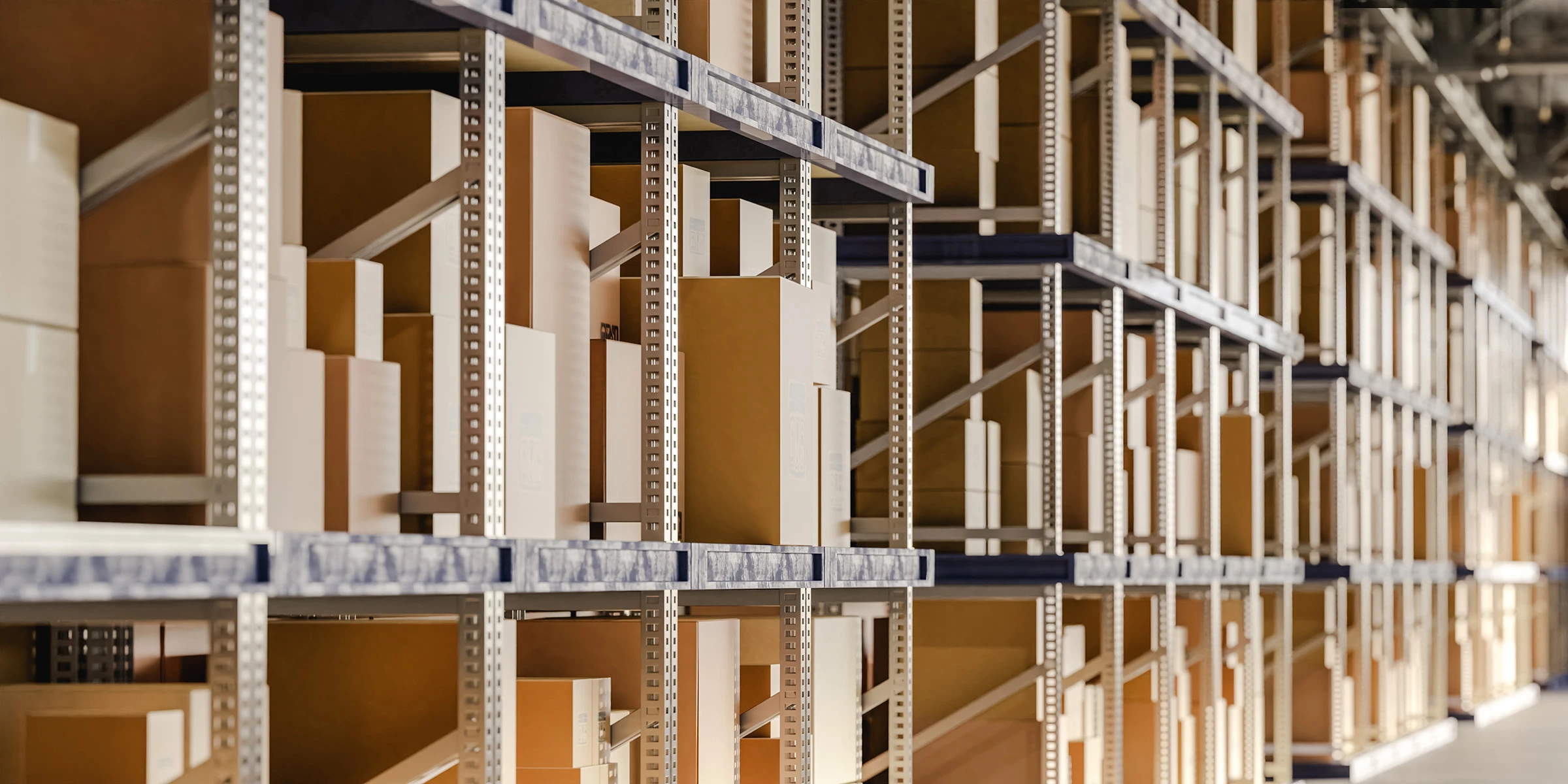 Rows of cardboard boxes stored on warehouse shelve 2026 03 20 00 21 20 utc
