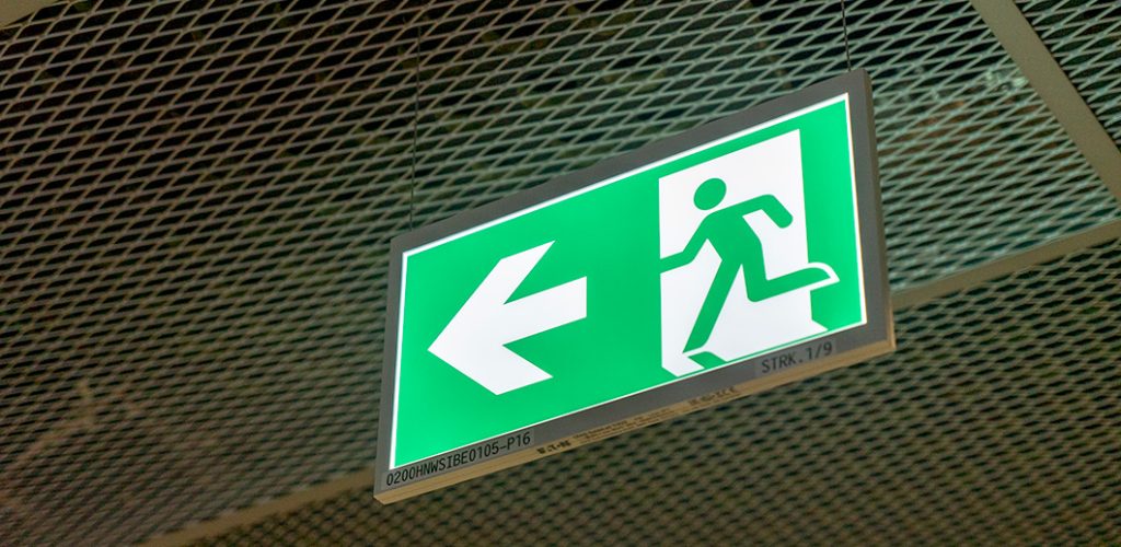 Green sign showing the entrance 2026 03 18 07 59 43 utc